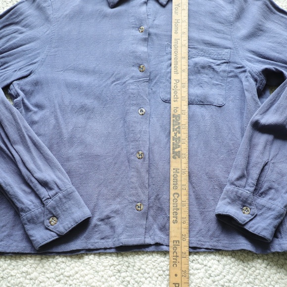 Rhythm Blue Button Up Shirt XS - Picture 6 of 12